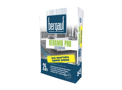 Клей для керамической плитки усиленный Bergauf Keramik Pro, 25 кг